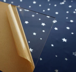 Foi transparente din plexiglas